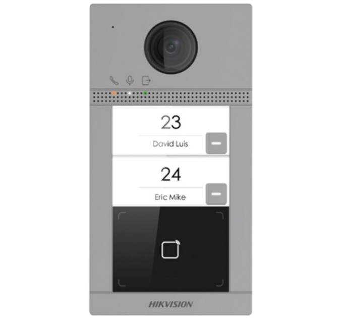Виклична панель Hikvision DS-KV8213-WME1(C) Surface/Europe BV Wi-Fi Mifare IP65, IK08 купити.