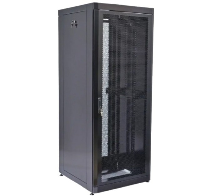 Шафа чорна, перфоровані двері 19" 45U, 800х865 мм купити.