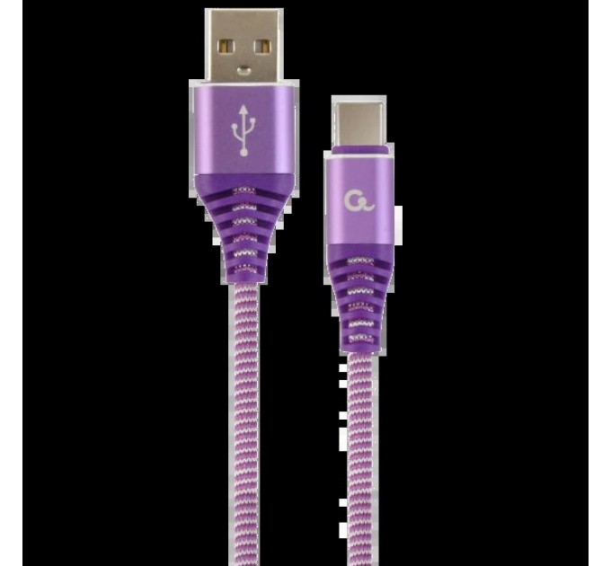 Кабель Cablexpert CC-USB2B-AMCM-2M-PW USB A - USB C 2м купити.