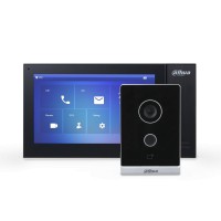Комплект (чорний домофон) Dahua Standart DHI-VTO2211G-WP + DHI-VTH2421FB-P