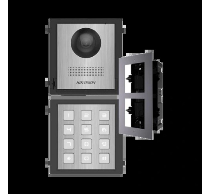 Комплект модулів Hikvision DS-KD8003-IME1NS + DS-KD-ACF2/Plastic + DS-KD-KP/S купити.
