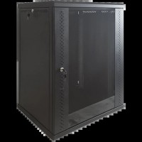 Шафа EServer 12U 600х350х637 стекло, черная