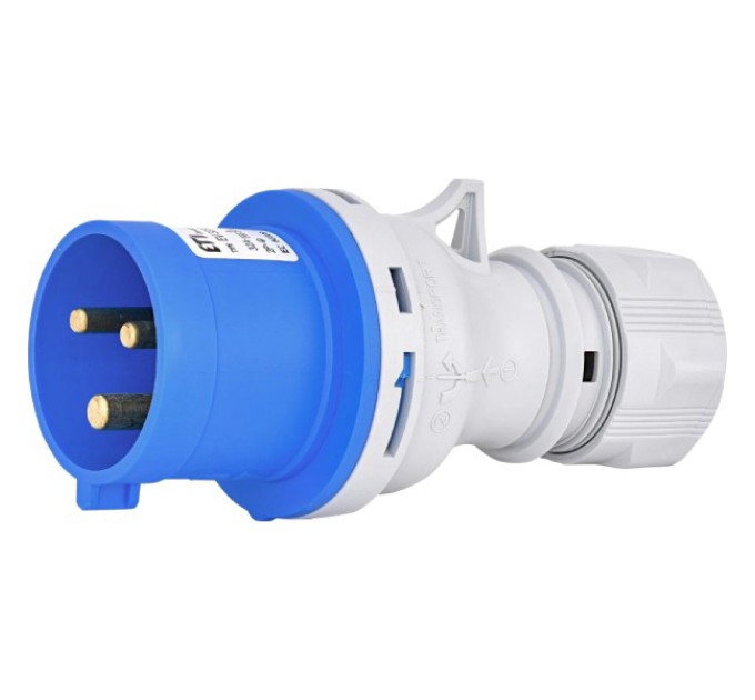 Вилка кабельна ЕТІ EV-3232 IP44 32A 230V 2P+PE купити.