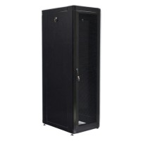 Шафа 19" 42U, 610х865 мм (Ш*Г), посилена, перфоровані двері (66%), чорна  UA-MGSE4268MPB