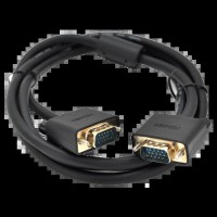 Кабель VEGGIEG VG-1.5 VGA 3 + 6 (папа-папа) OD-6.5мм 1 ферит