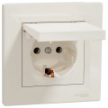 Розетка із кришкою, із заземленням Schneider Electric Asfora EPH3100123