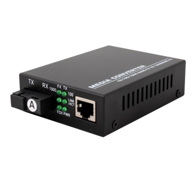 Медіаконвектор (1550TX&1310RX, 10/100/1000, 20км SC) TelStream MC-218/520SC