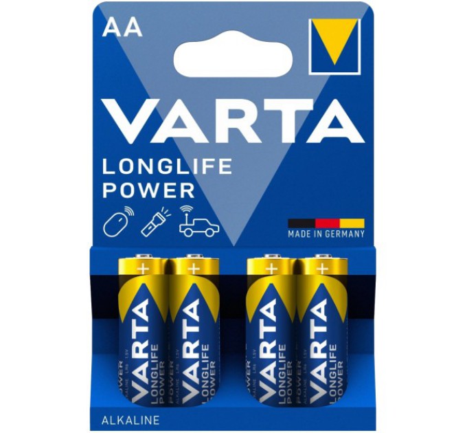 Батарейка VARTA HIGH ENERGY/LONGLIFE POWER AA BLI 4 ALKALINE