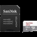 Карта пам'яті SANDISK Ultra microSDXC 128GB + SD Adapter Class 10 UHS-I купити.