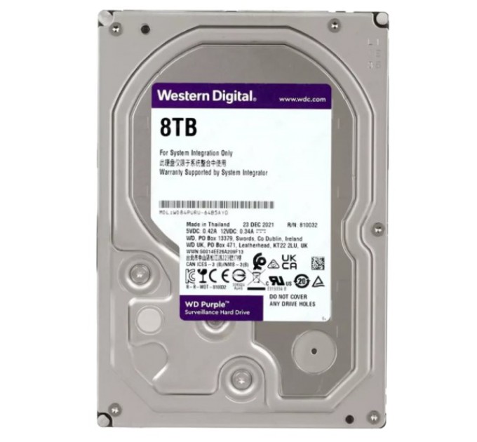 жорсткий диск Western Digital WD Purple Surveillance WD83PURU