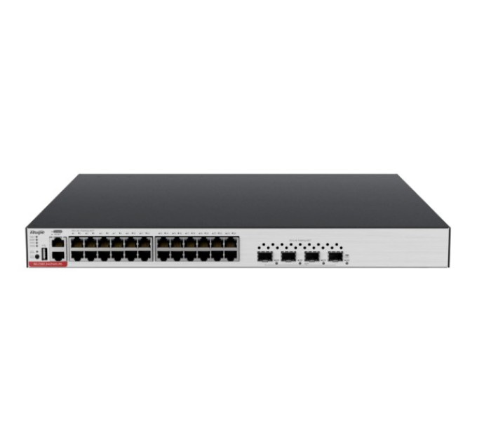 Комутатор 24 порти керований Ruijie RG-CS83-24GT4XS-PD L3 POE купити.
