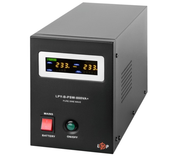 Джерело безперебійного живлення LogicPower LOGICPOWER LPY-B-PSW-800VA+