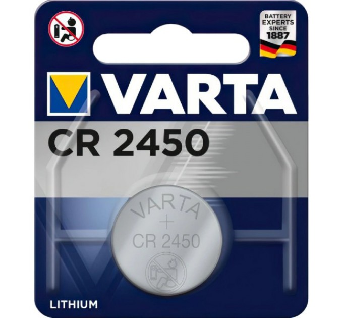 Батарейка Varta CR 2450 BLI 1 LITHIUM