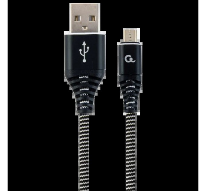 Кабель Cablexpert CC-USB2B-AMmBM-2M-BW USB 2.0/Micro B 2м