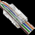 Конектор Merlion RJ-45 8P8C UTP Cat-5 (50 шт/уп.) для сквозного подключения купити.