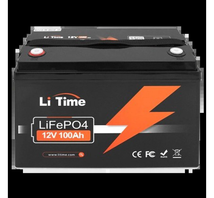Літієва акумуляторна батарея Li-TIME 12.8В 100А•ч 100А купити.