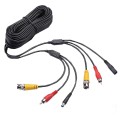 Патчкорд комбінований коаксіальний + живлення + звук, чорний NC + DC + AV 10m купити.