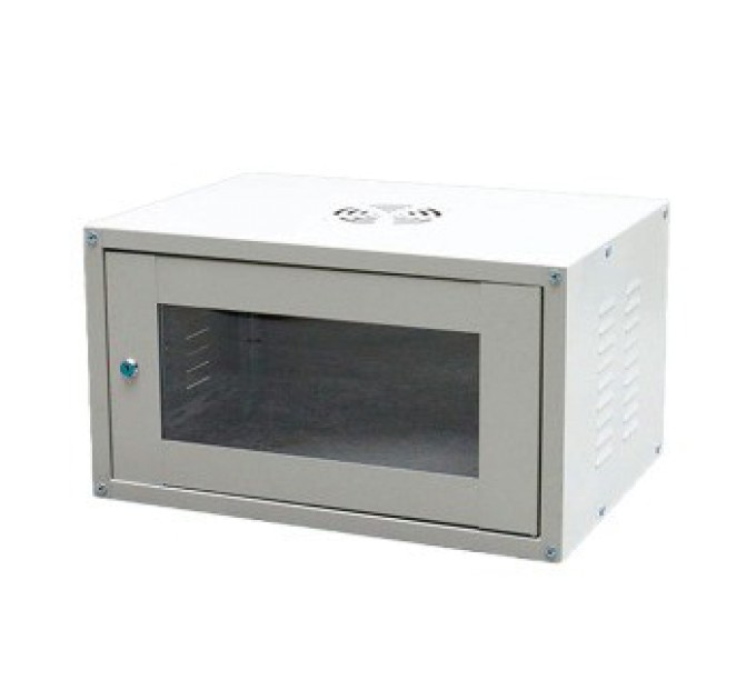 Шафа, акрилове скло, сірий  6U, 530х400х300 мм (LTT-A6U)