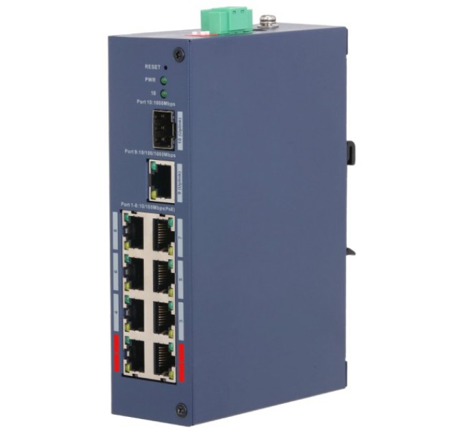 Комутатор 10 портів керований Dahua DH-CHS4110-8ET-110 PoE купити.