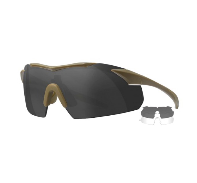 Захисні балістичні окуляри Wiley X VAPOR 2.5 Сірі/Прозорі лінзи