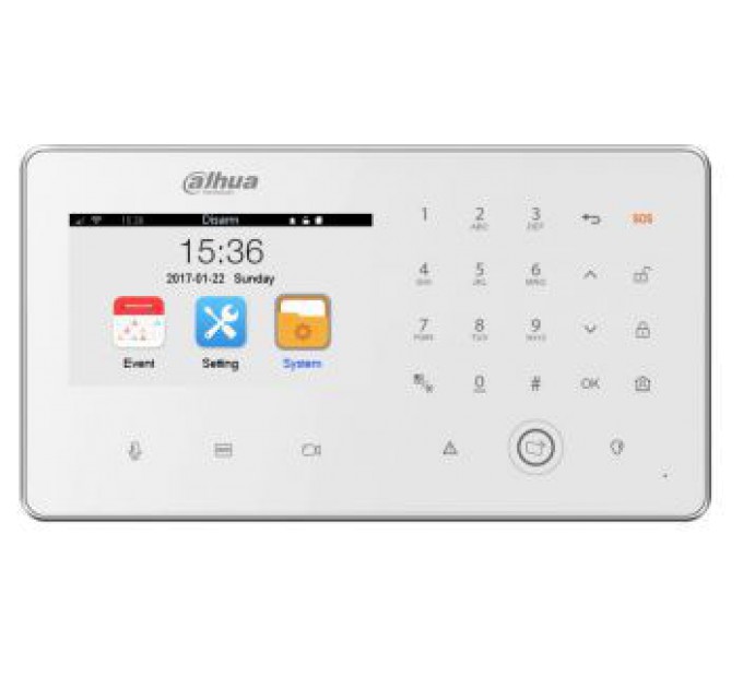 Пульт охоронної сигналізації Dahua DHI-ARC5402A-GW купити.