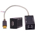 Подовжувач USB - RJ45 DTECH DT-5015