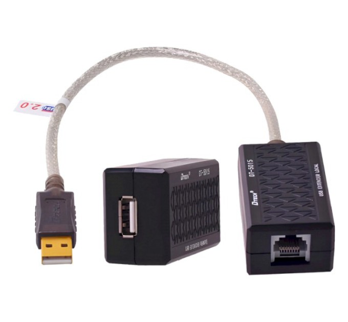 Подовжувач USB - RJ45 DTECH DT-5015