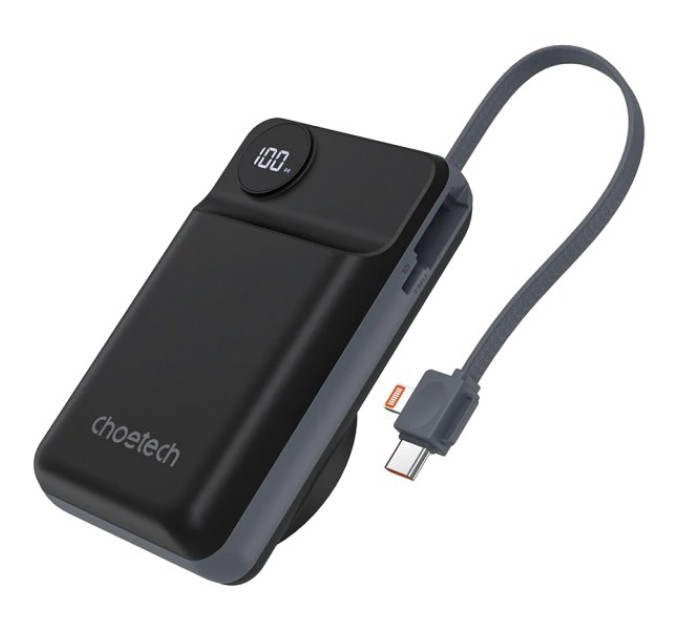 Повербанк Choetech B696 20 000мА•ч Black с магнитной зарядкой купити.