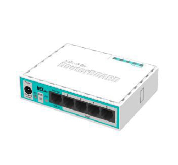 5-портовий маршрутизатор MikroTik MikroTik hEX lite (RB750r2)