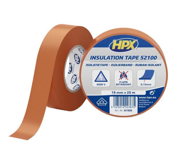 Стрічка ПВХ ізоляційна HPX IU1920 HPX52100 19мм х 20м купити.