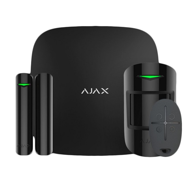 Комплект охоронної сигналізації Ajax StarterKit Plus (чорний)