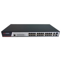 керований комутатор PoE з 24 портами Fast Ethernet Hikvision DS-3E2326P