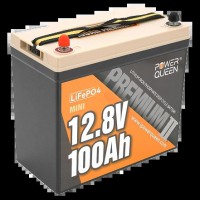 Аккумуляторна батарея Power Queen LiFePO4 12.8В 100А•ч Mini 1280Вт•ч
