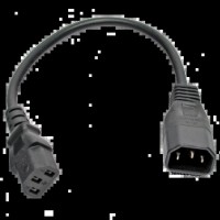 Шнур живлення Kingda С13-C14, 0.3 м, 0.75 мм2