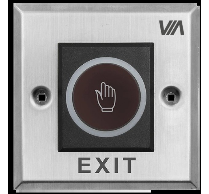 Безконтактна кнопка виходу (комбінована метал/пластик) VIAsecurity VB8686M