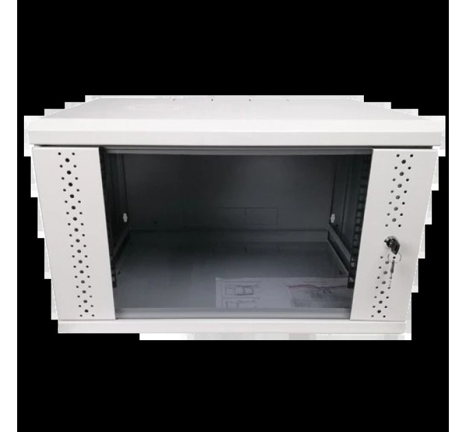 Шафа EServer 6U 600х500х370 стекло, серая купити.