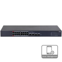 Комутатор 16 портів керований Dahua DH-CS4218-16ET-135 PoE