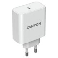 Мережевий зарядний пристрiй Canyon Canyon H-65 white (GAN 65W)