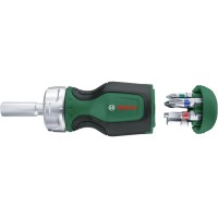 Викрутка Bosch Stubby (1600A027PK) с трещоткой + 6 бит