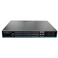 24-портовий керований PoE комутатор Utepo UTP3-GSW2404S-MTP25