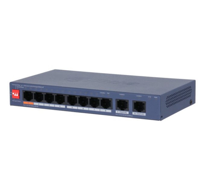 Комутатор 8 портів керований Dahua DH-CS4010-8ET2GT-60 купити.
