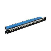 Патч-панель 19" 24xRJ-45 FTP, кат. 6, dual type, EPNew EPNew EPNew 6PLDN-F24BK