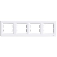 Рамка 4-місна горизонтальна біла Schneider Electric ASFORA EPH5800421