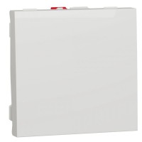 Вимикач 1-клавішний схема 1, 10А 2 модулі білий Schneider Electric New Unica NU320118