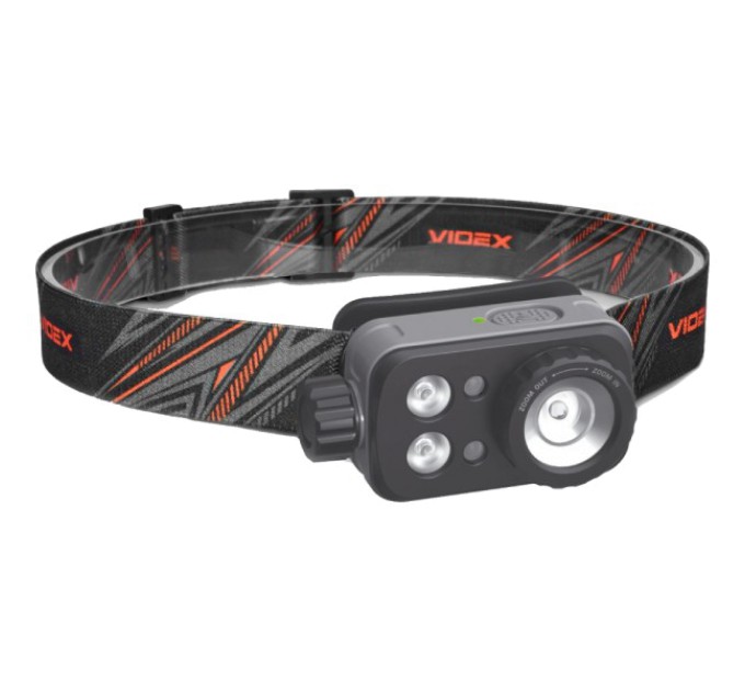 Налобний світлодіодний ліхтарик VIDEX VLF-H046Z 500Lm 5000K купити.