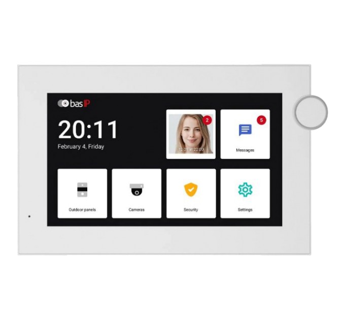 Відеодомофон Bas-IP AZ-07LF white Android 7" Wi-Fi купити.