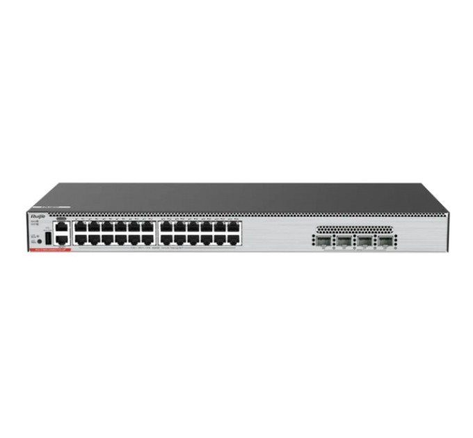 Комутатор 28 портів керований Ruijie RG-CS86-24MG4VS-UP L3 POE купити.