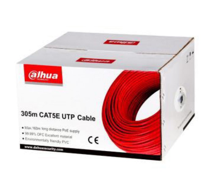 Бухта кабель вита пара (для внутрішньої прокладки) UTP CAT5e 305м Dahua PFM920I-5EUN