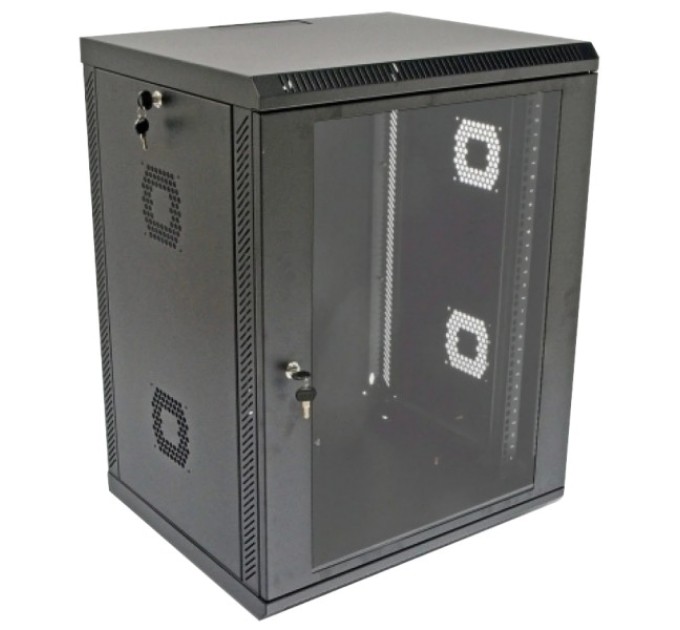 Шафа 19"15U, 600х600х773 акриловое стекло, черная купити.