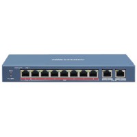 Комутатор 8 портів некерований Hikvision DS-3E0310HP-E POE